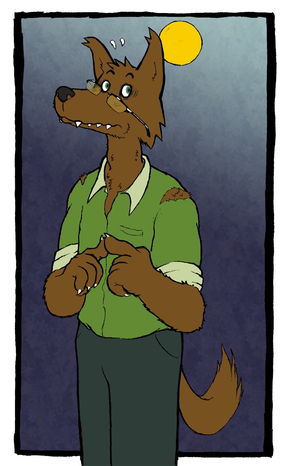 Nerdy Werewolf by Sergio P. Wolf