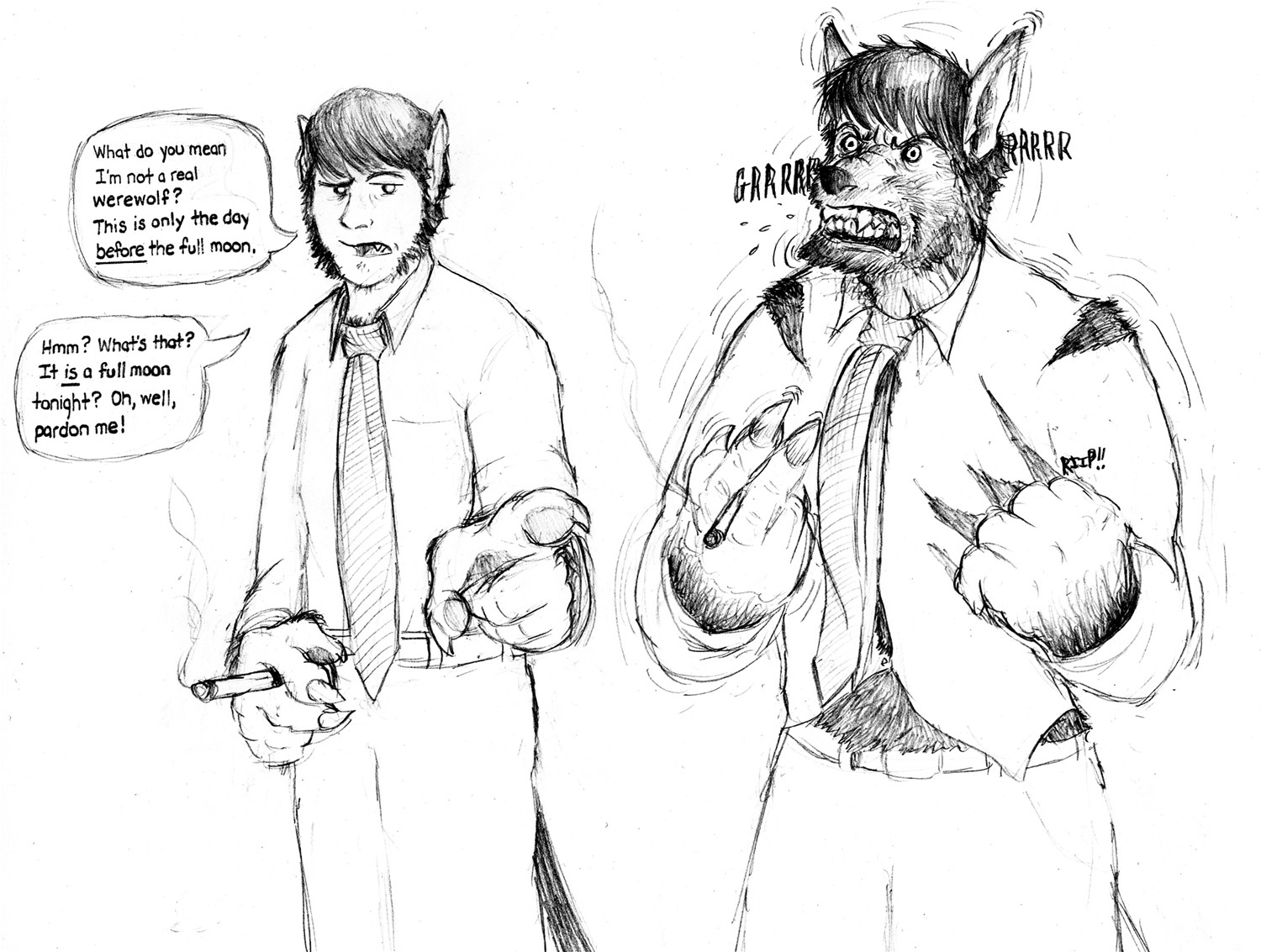 Trevor the Cool Werewolf by Sergio P. Wolf