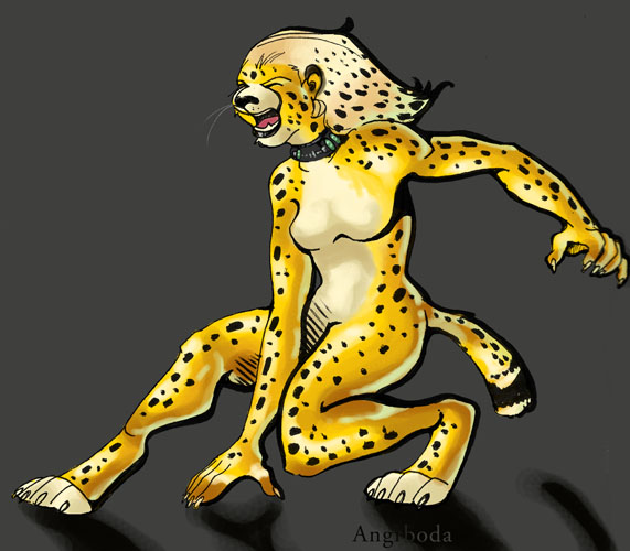 cheetahcollar by Angrboda