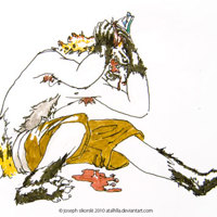 Caught with his pants down by Atalhlla