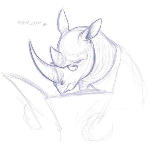 rhino by Birvan