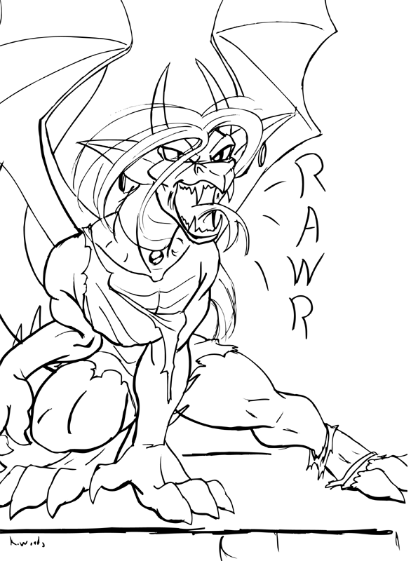 kw-dragldy-bw copy by BlackRat