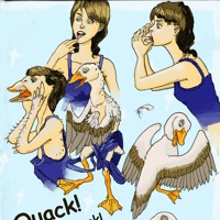 Duck girl copy by Cayuga