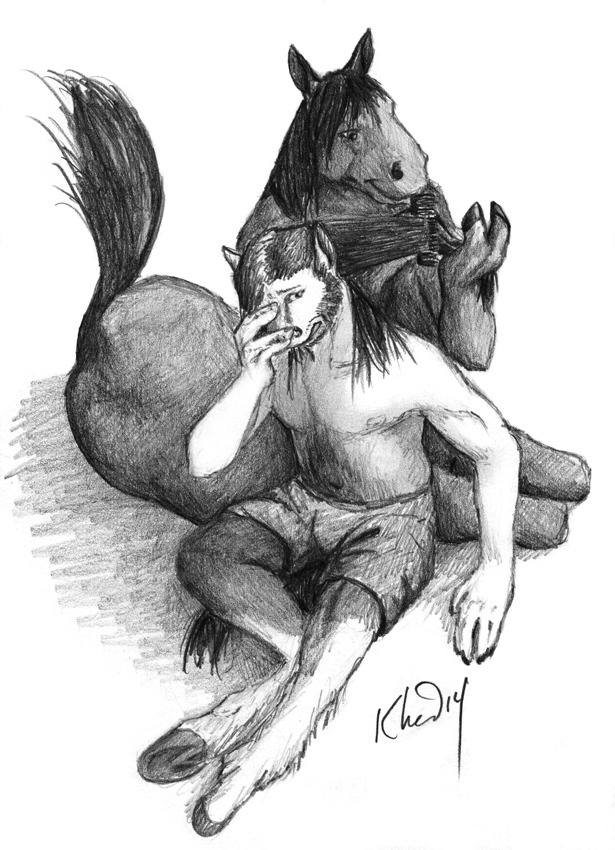 Manely Horses (Commission) by Ciervo
