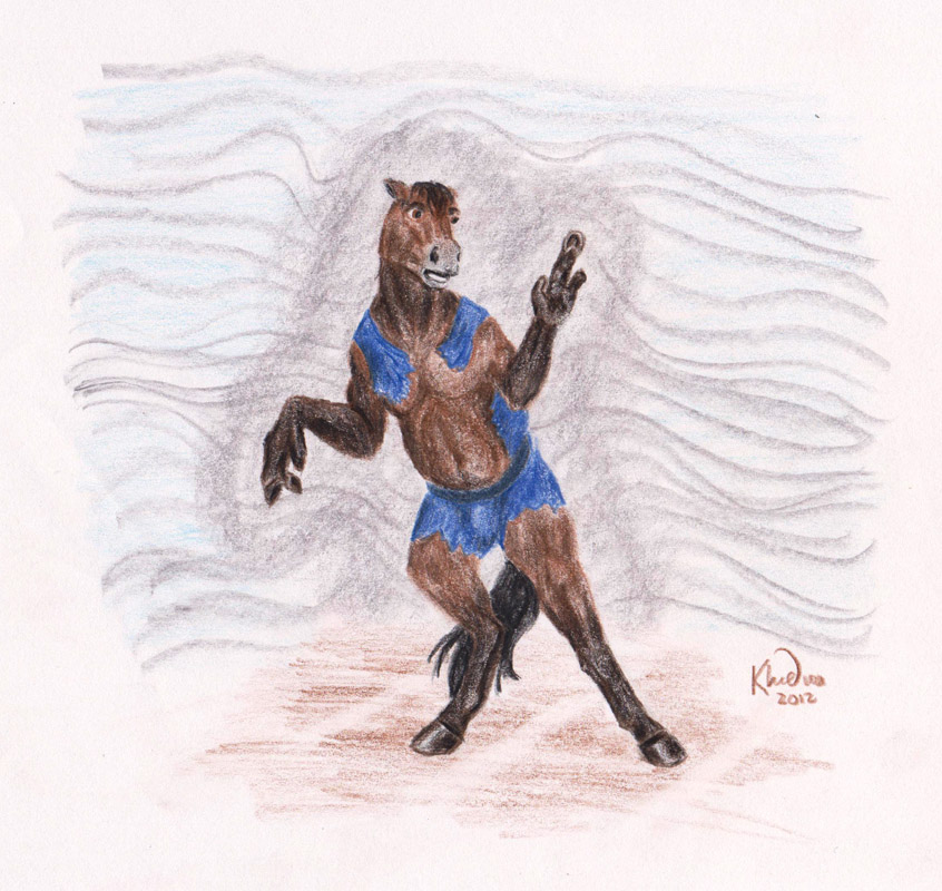 Horse to Anthro Transformation by Ciervo