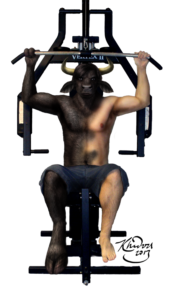 Do you even lift, bro? (Commission) by Ciervo