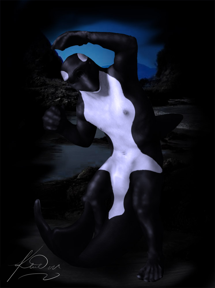 Moonlit Orca by Ciervo