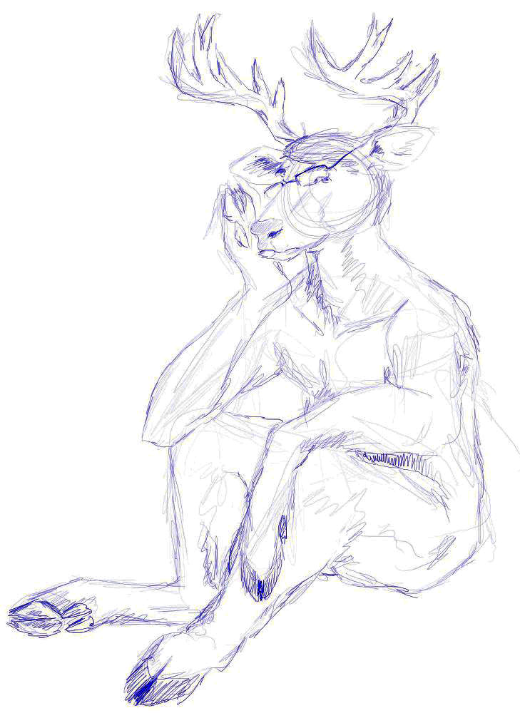 Bored Weredeer by Ciervo