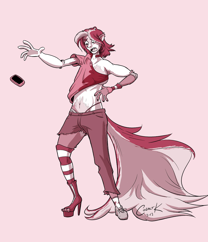 Biker Skunk Babe by Cobalt_K