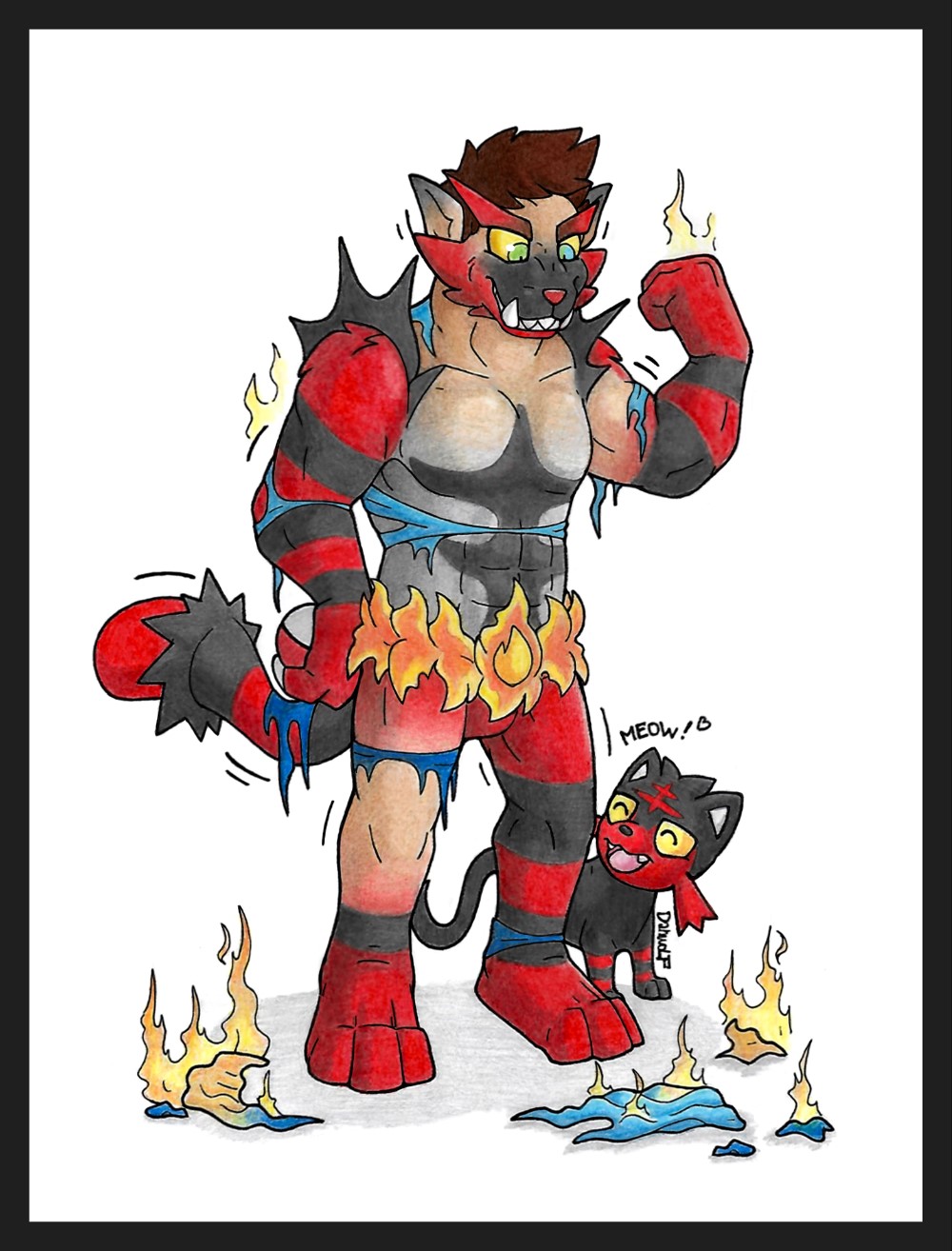 Litten's Big bro by Danwolf