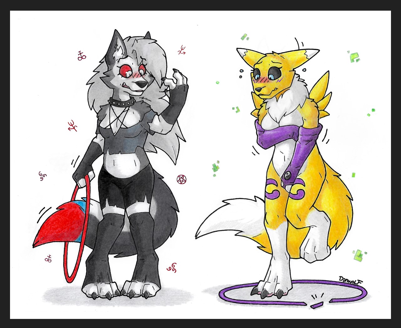 Hoop gals by Danwolf