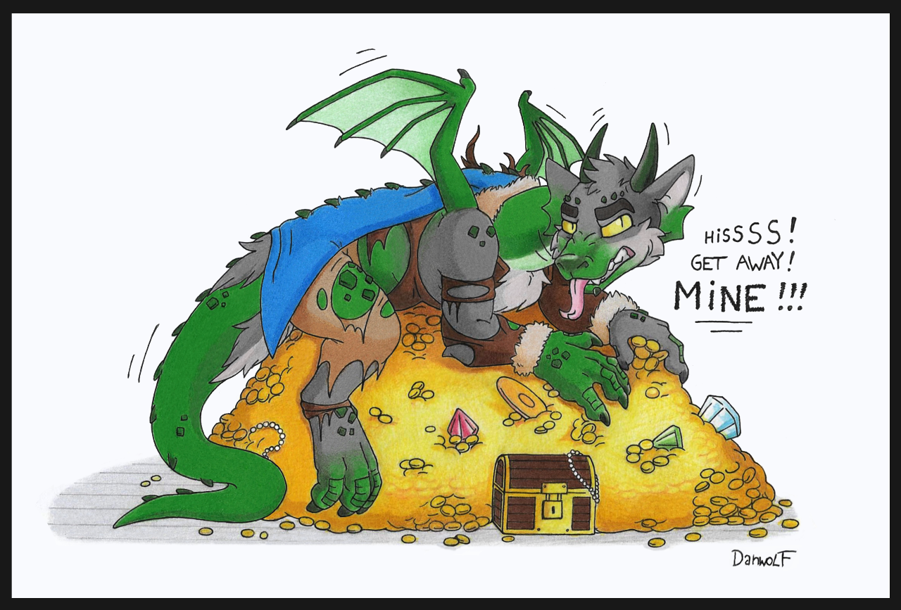 Greedy dragon by Danwolf