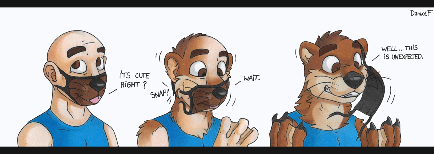 Otter facemask by Danwolf