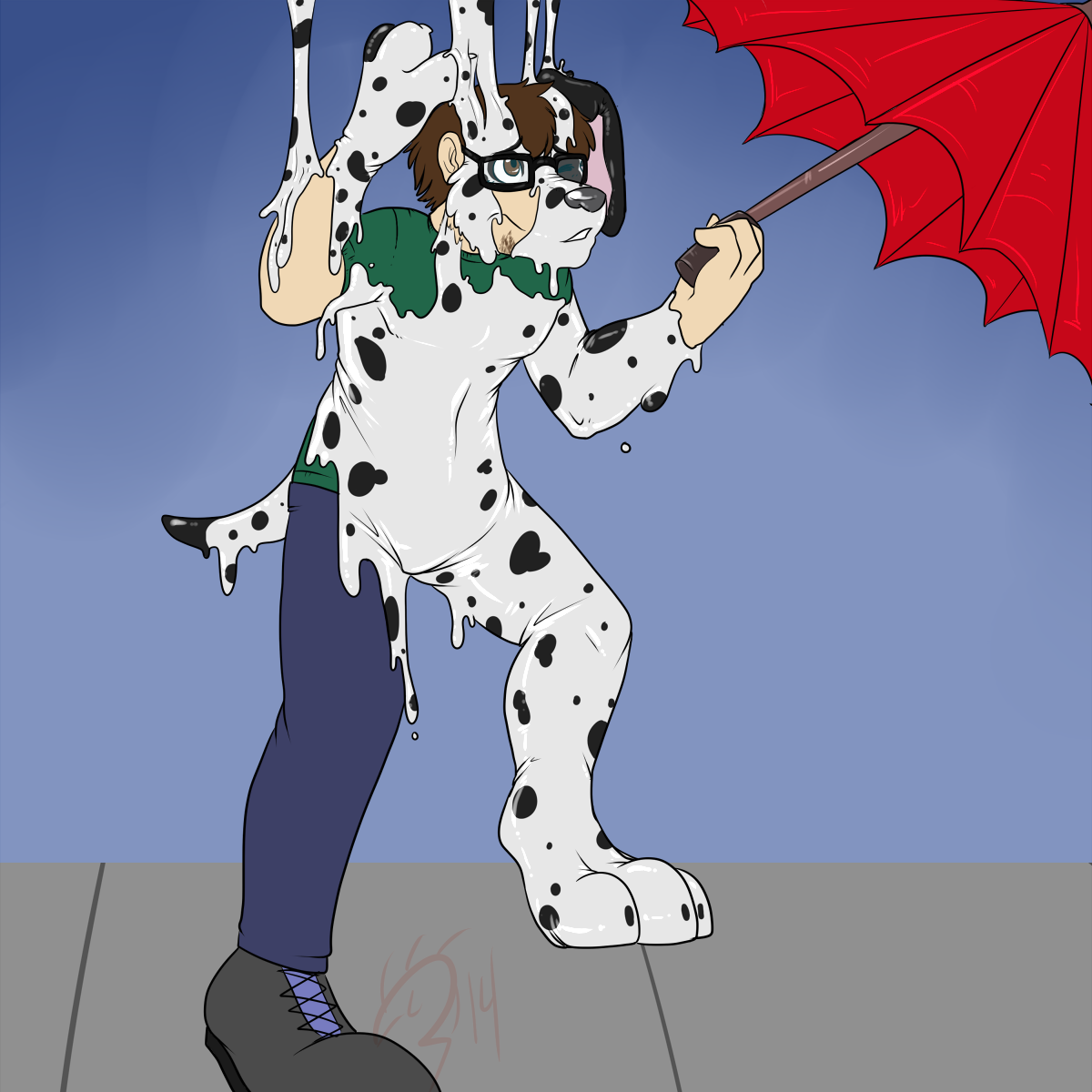 The umbrella, it does nothing! by Demyxia