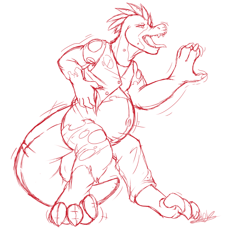 Stream Sketch - Big, mean, and floaty by Demyxia