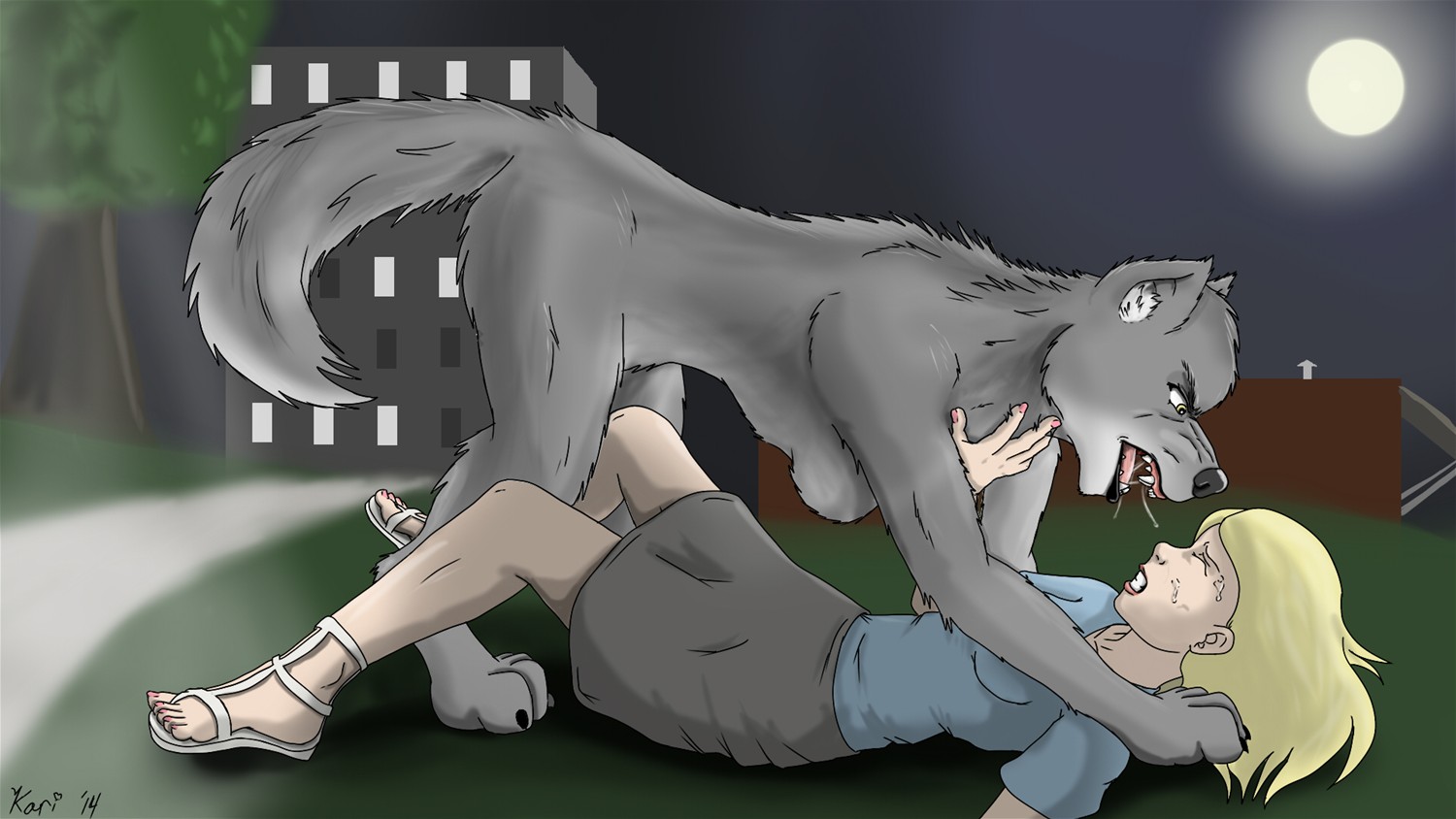 Werewuff Attack! by Dog_Girl_Kari