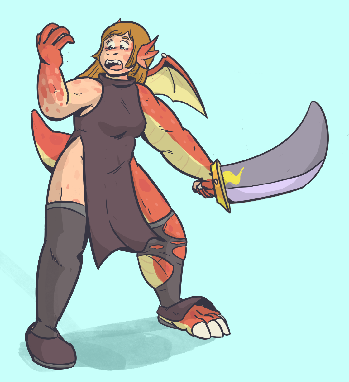 Sword of the (Second to) Last Dragon - Dragon TF by Dondedun