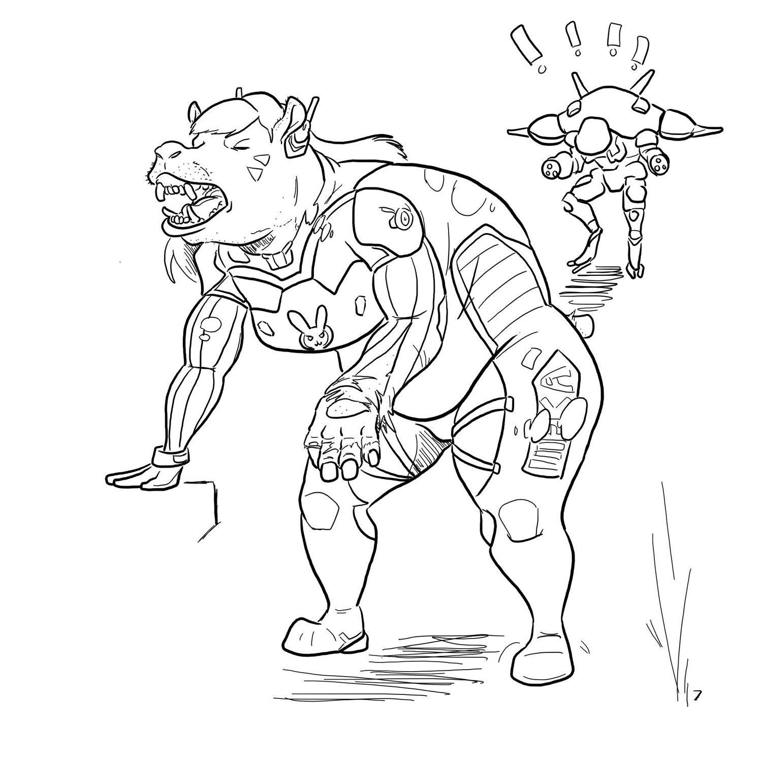 Cmsn Overwatch Dva Hippo by Dragon-Storm