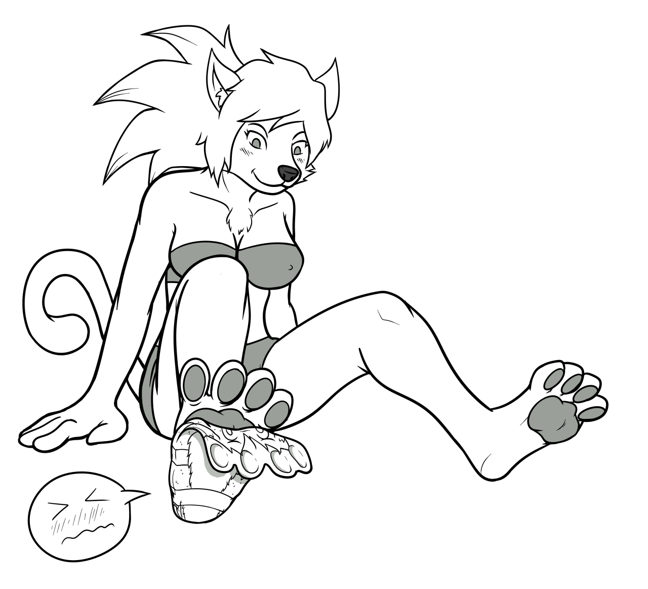 "I-I'm Just Keeping Her Foot Protected...Honest!" by Eccentricchimera