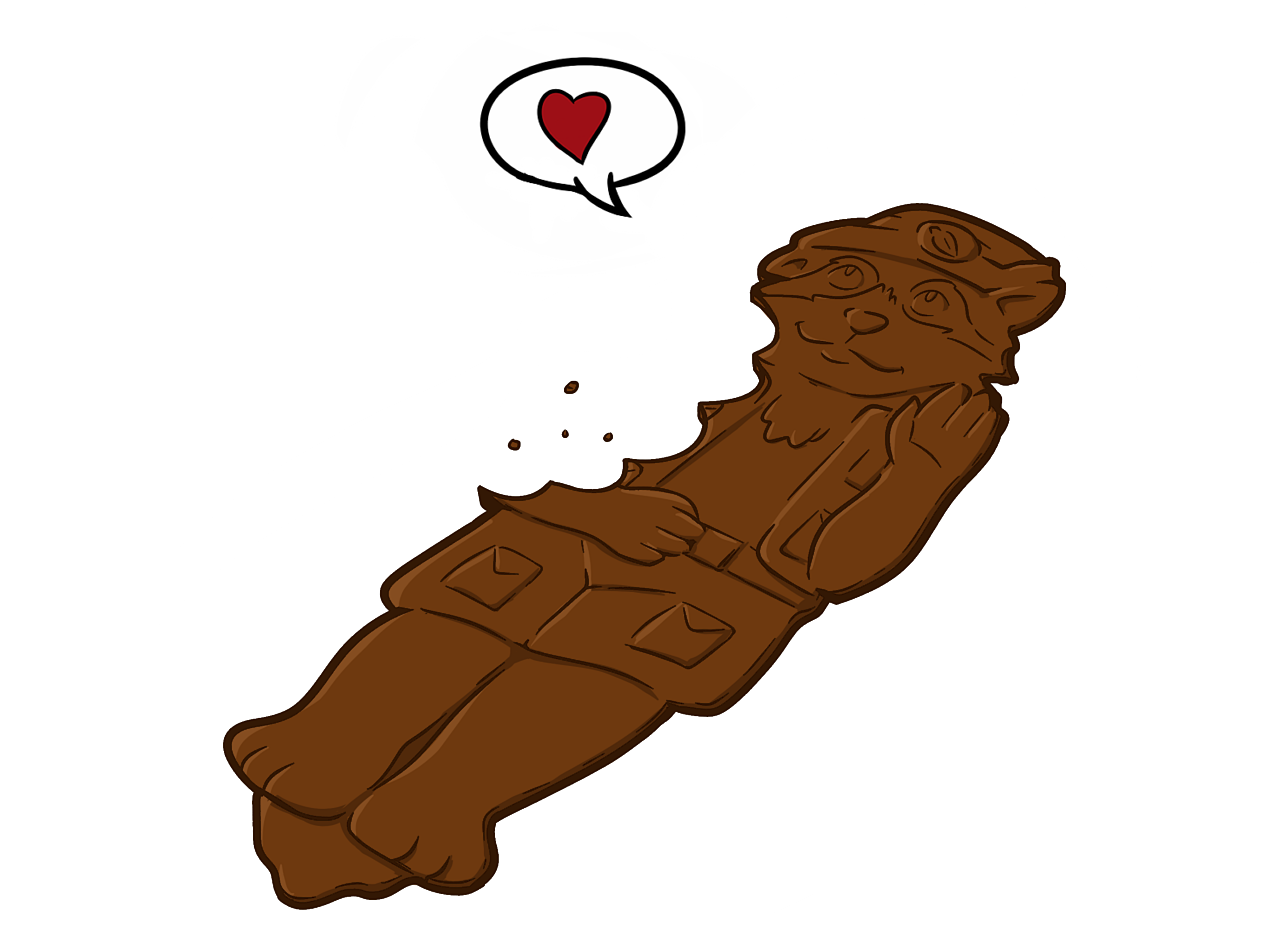 "Tanuki Chocolate is Delicious!" by Eccentricchimera