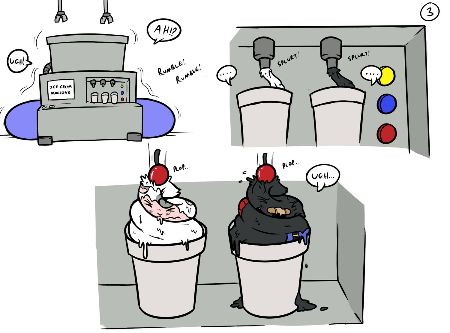 "There's Always Time for Ice Cream!" by Eccentricchimera