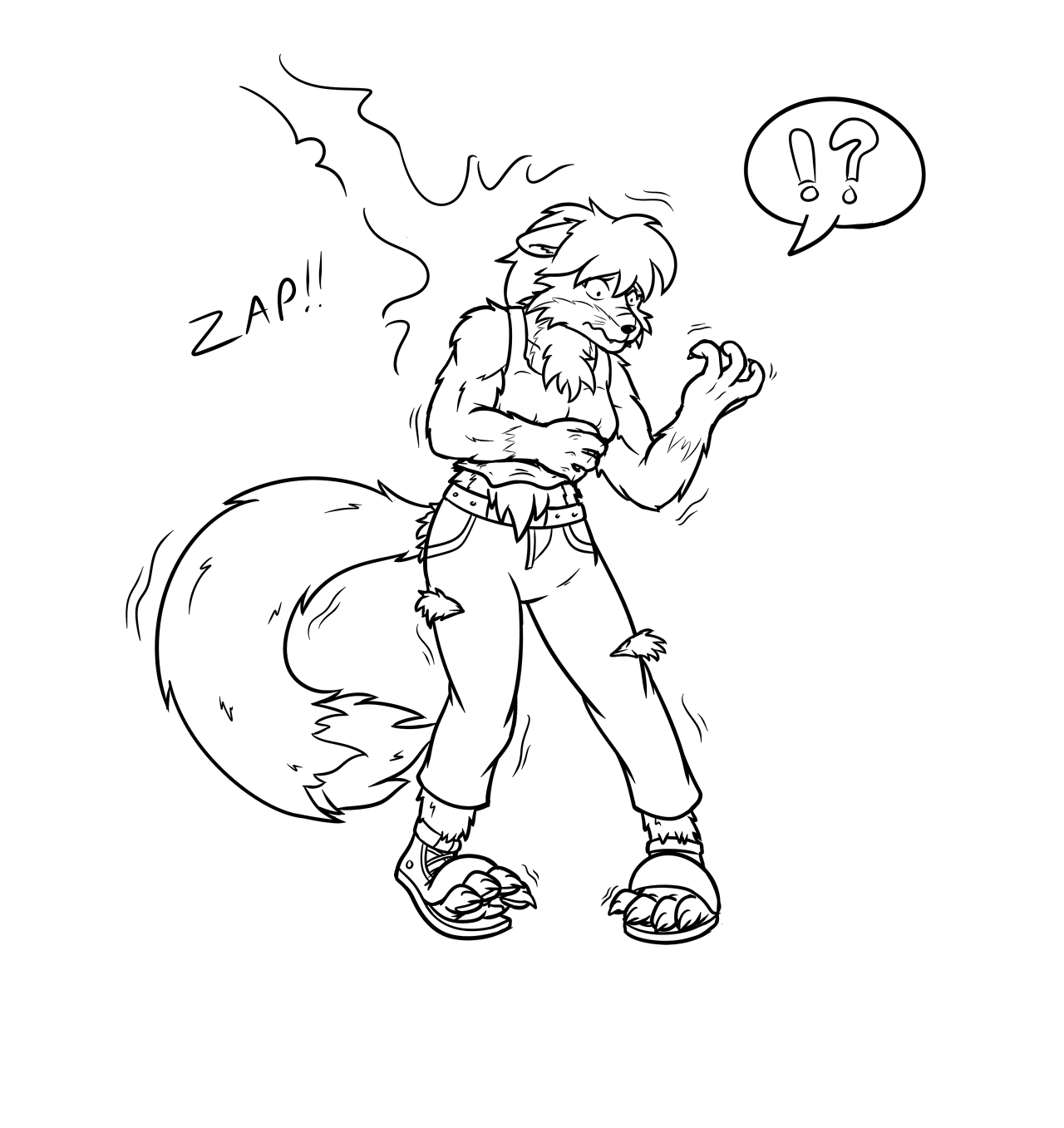 "Random Zaps Tend to Do That to People..." by Eccentricchimera
