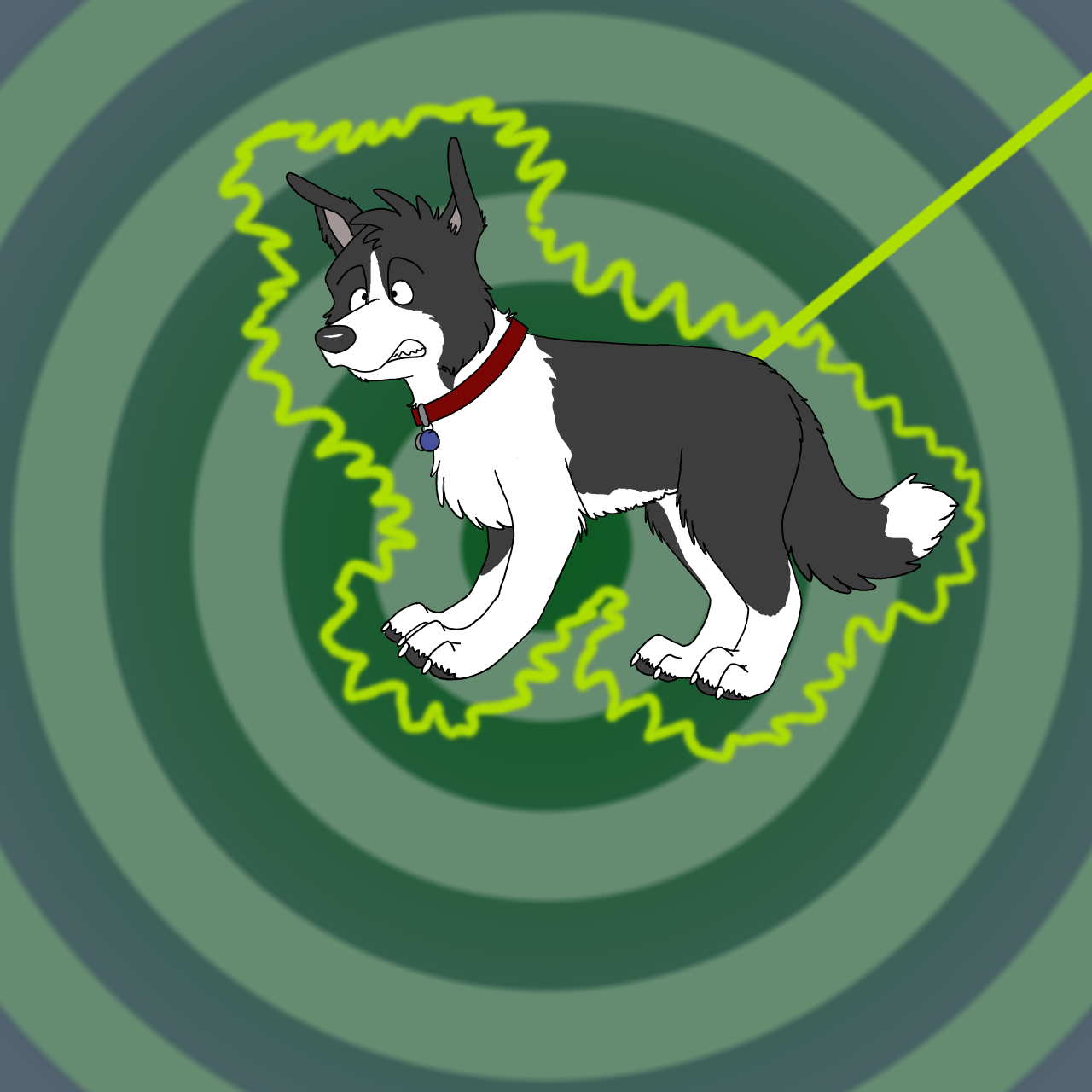 Border Collie feral to anthro TF by Edthebordercollie