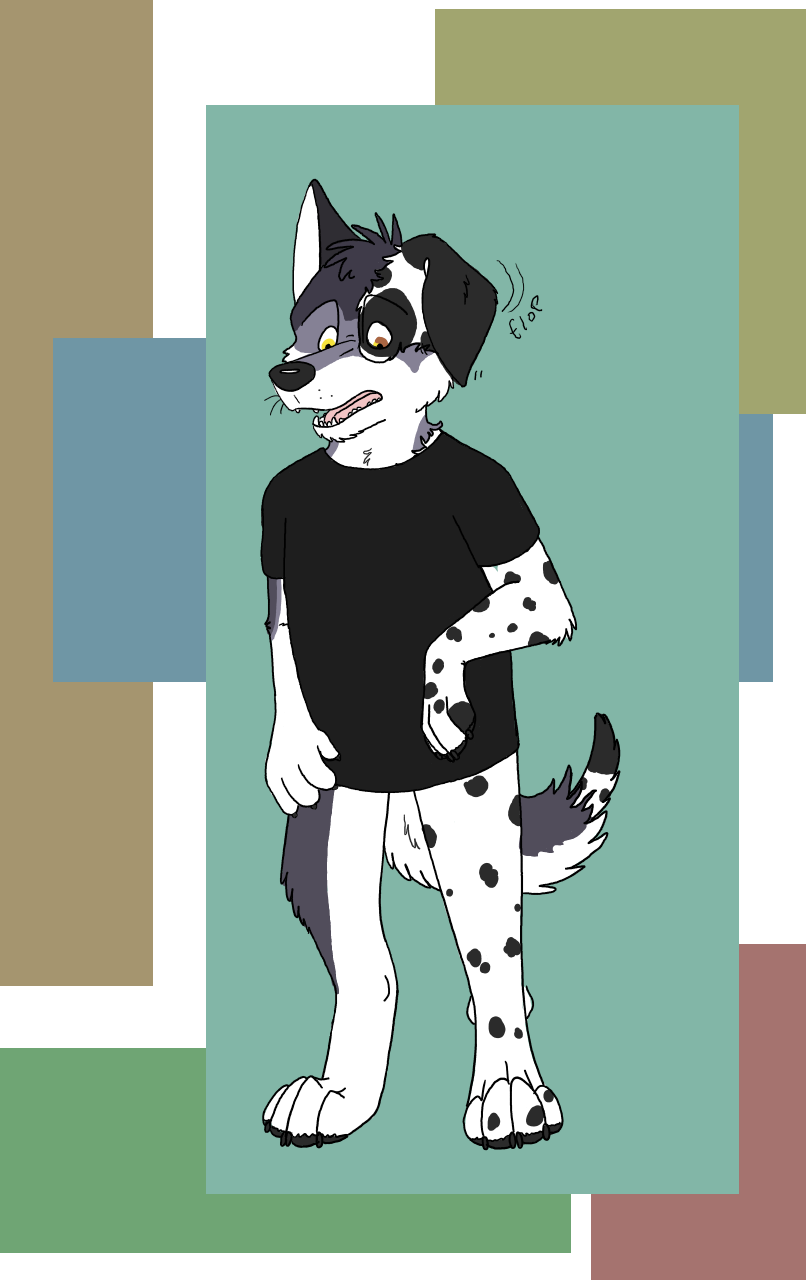 wolf to dalmation by Edthebordercollie