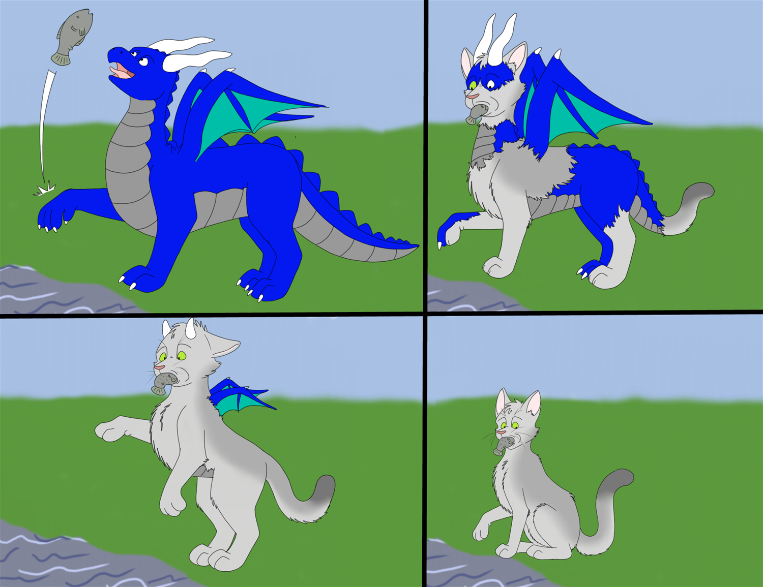 Dragon to Cat by Edthebordercollie