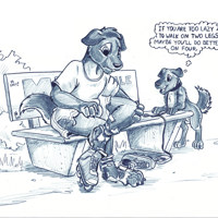 FC2011 Walk a mile on my paws, buddy by Flinters