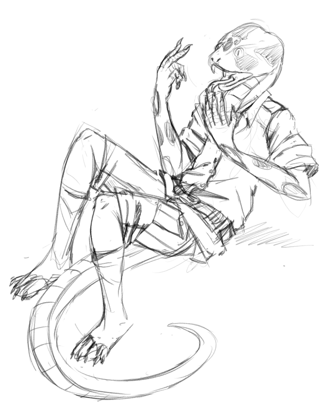 Commission-It just had to be snakes... by Fringedog