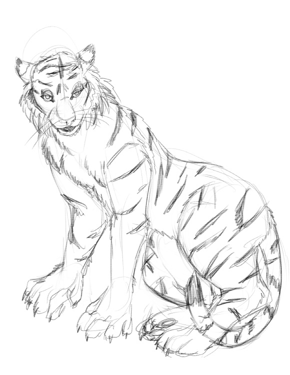 Commission: Tigress to Anthro by Fringedog