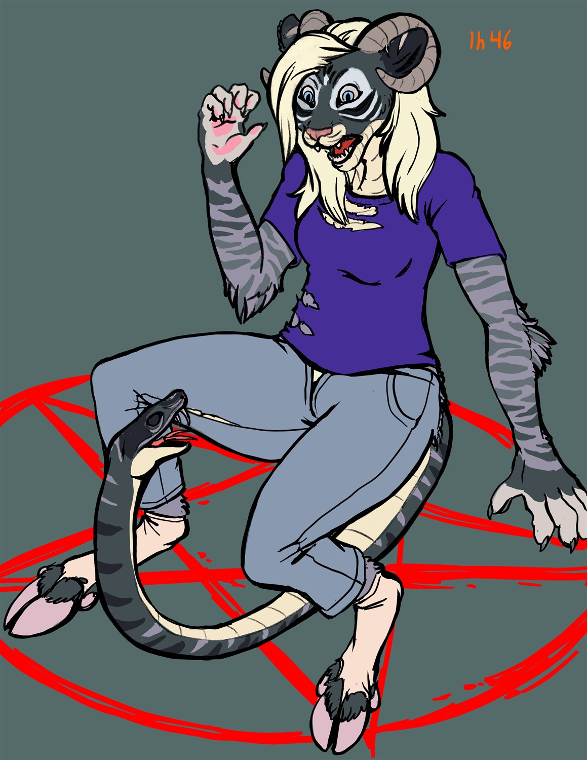 [Commission] Chimera Girl by Fringedog