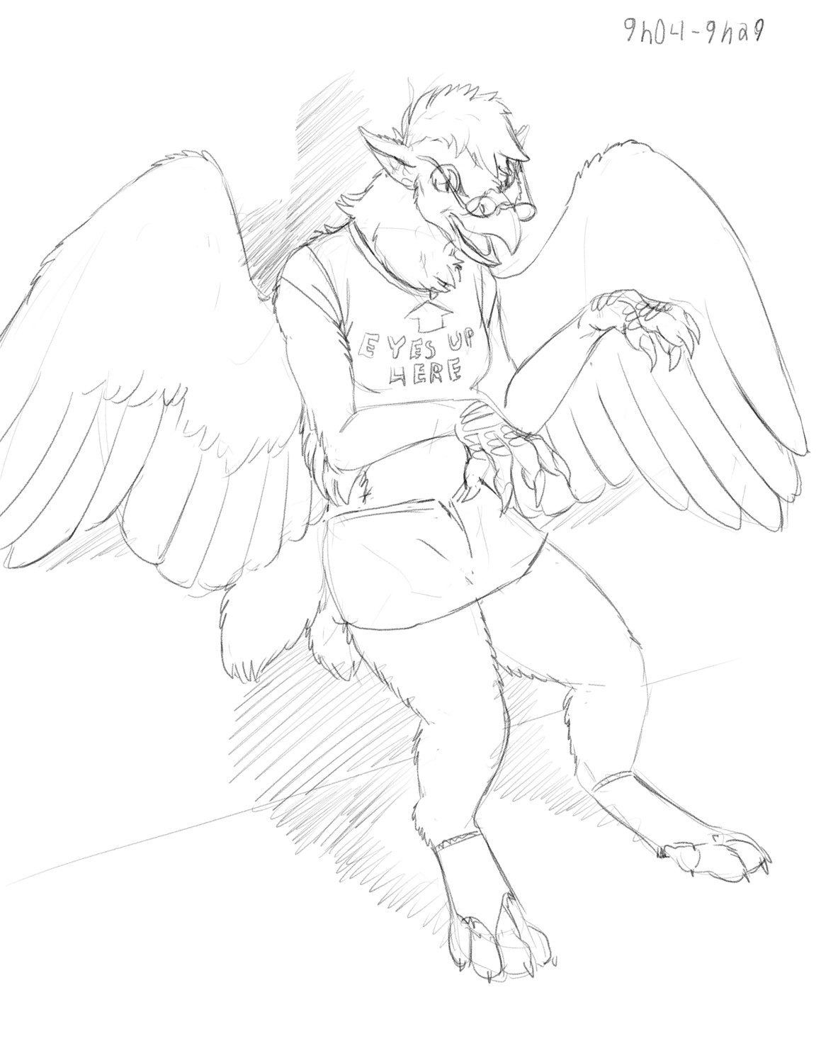 Commission: Gryphon Issues by Fringedog