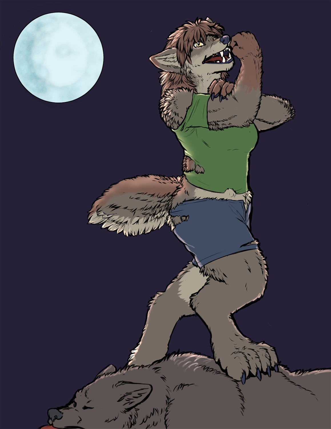 [Practice]-Triumphant Shewolf by Fringedog