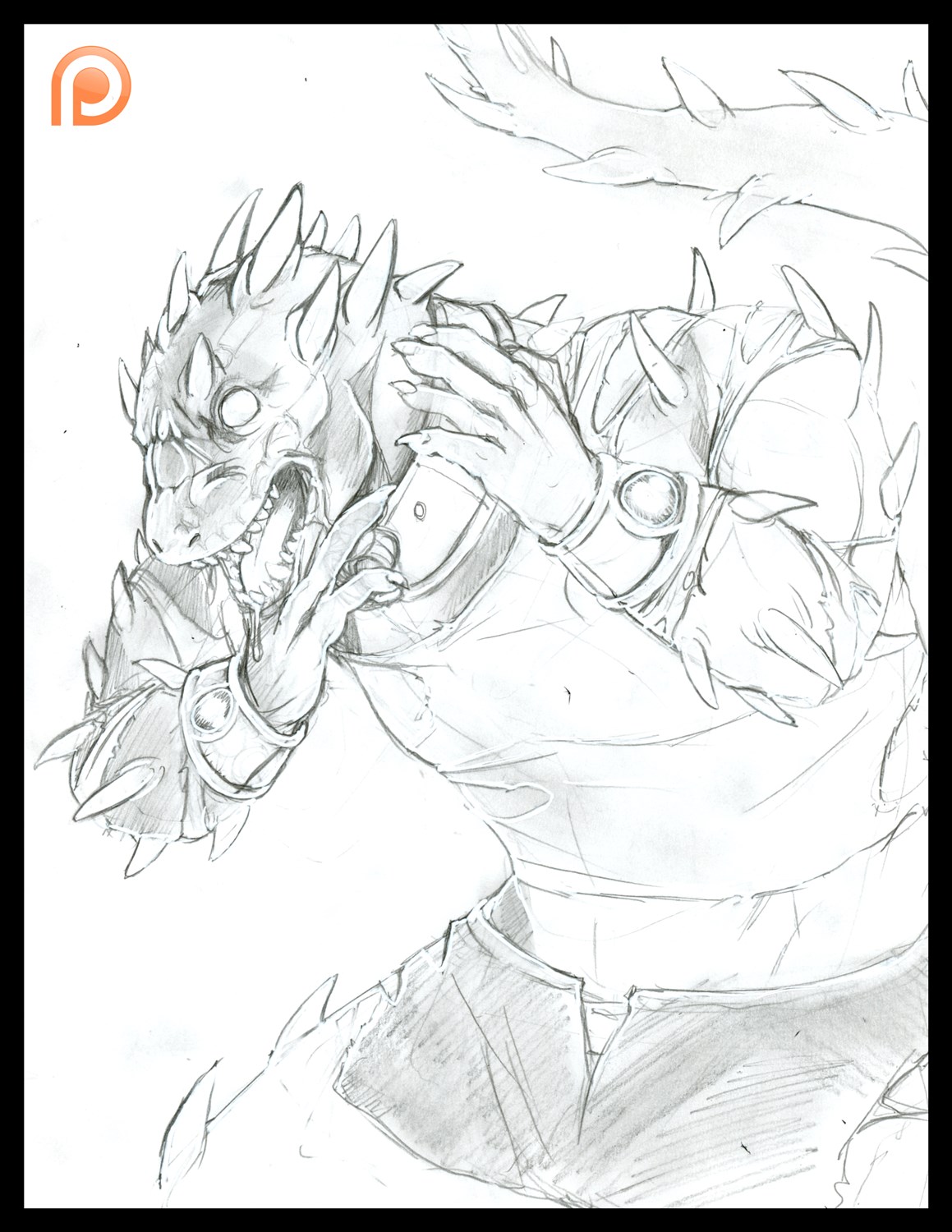 [Patreon]-Spiky Dragon/Demon TF by Fringedog