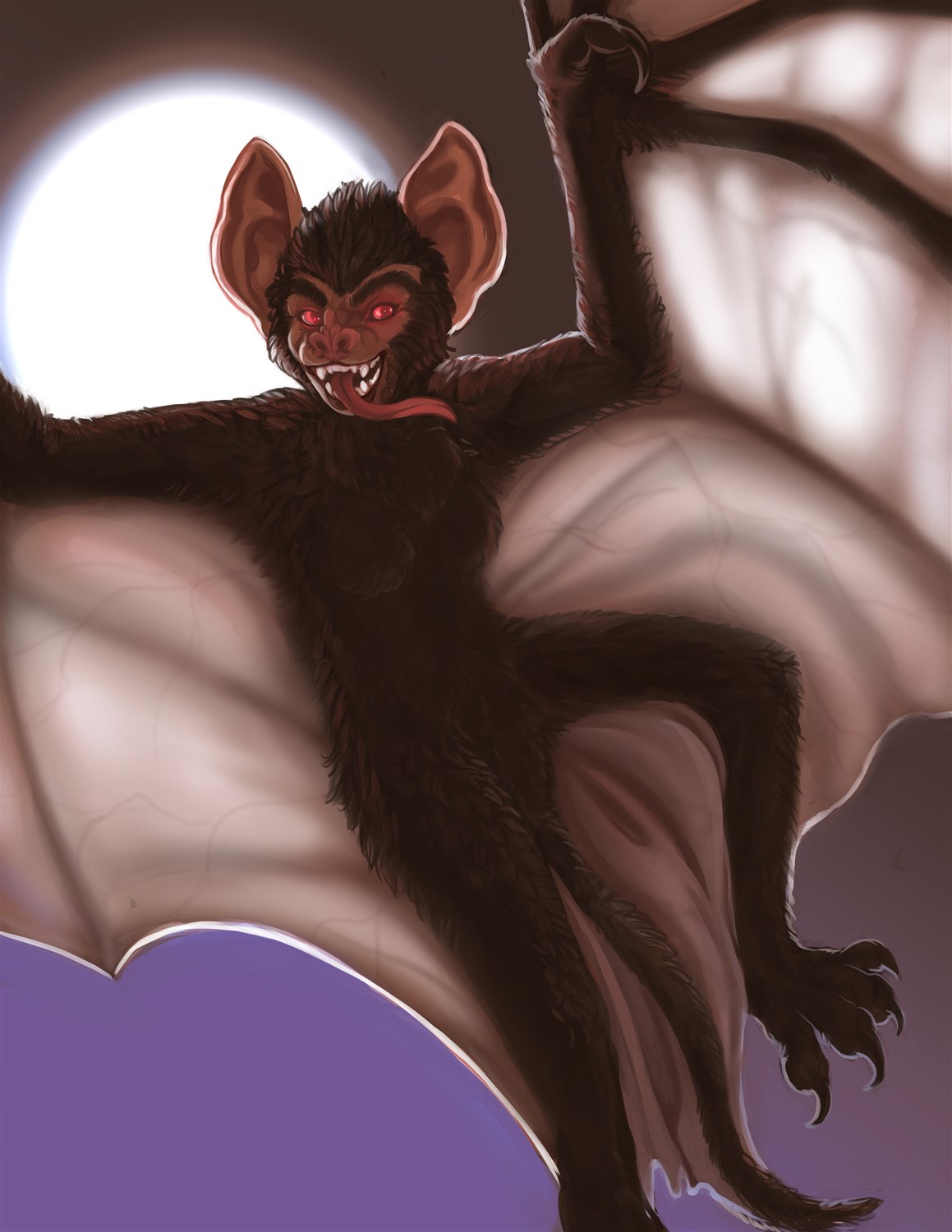 [Commission]-Werebat by Fringedog