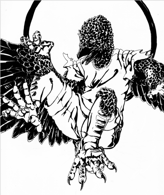 Crow Week's Werecrow by Fringedog