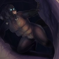 [Commission]-Into the cave by Fringedog