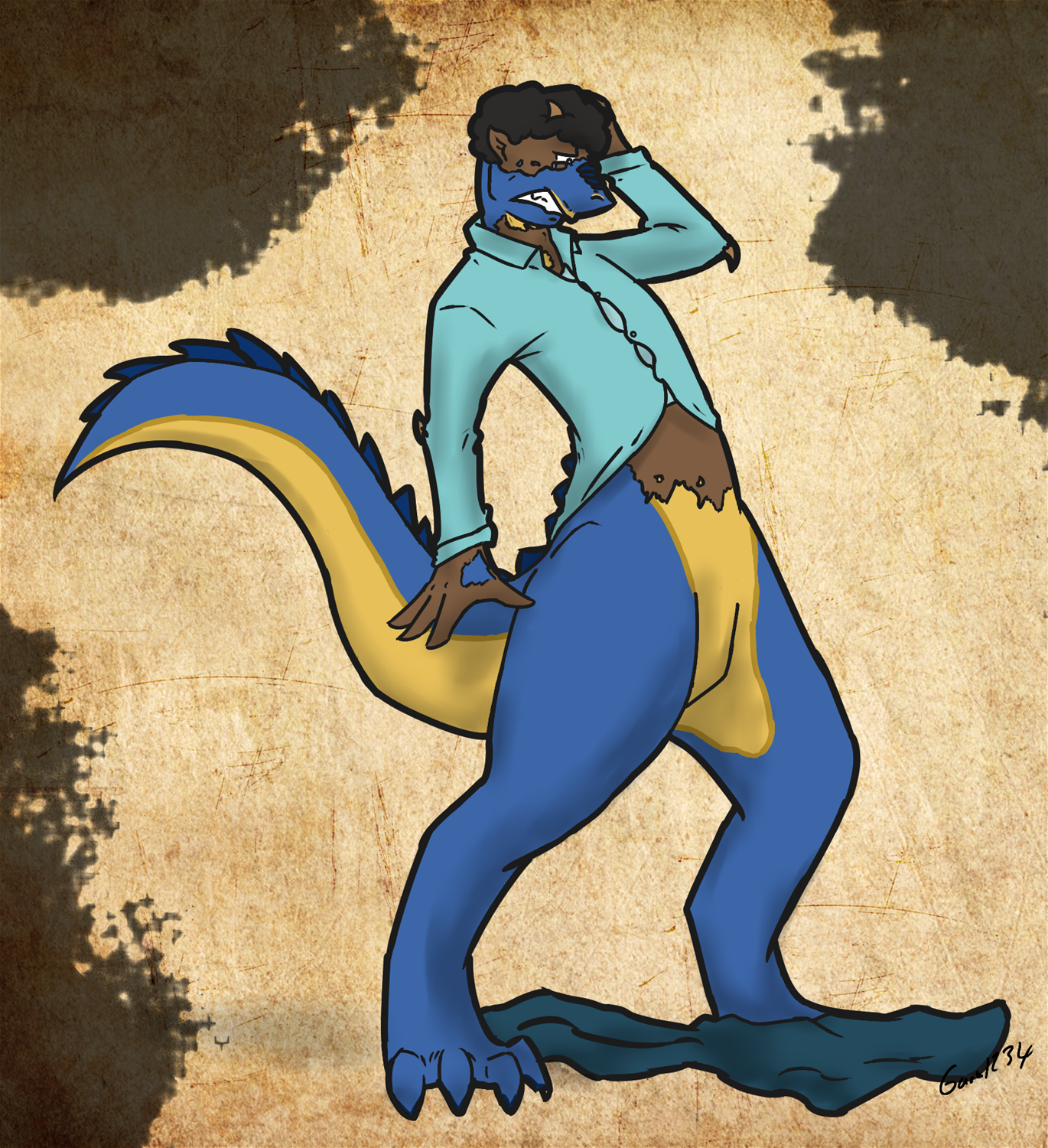 He's getting dragon scales by Gaia1234