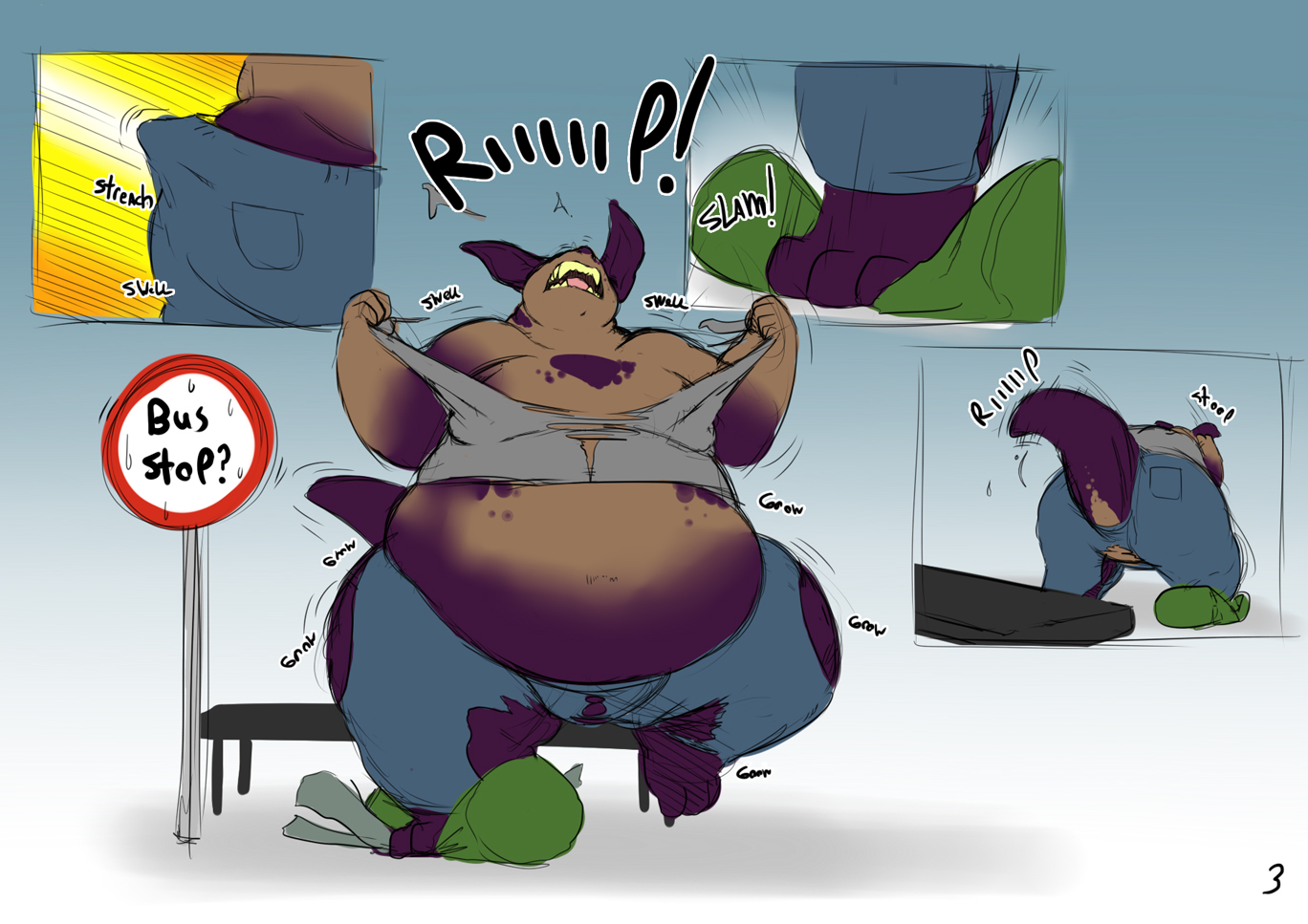 Surprises come in dark purple by Gillpanda