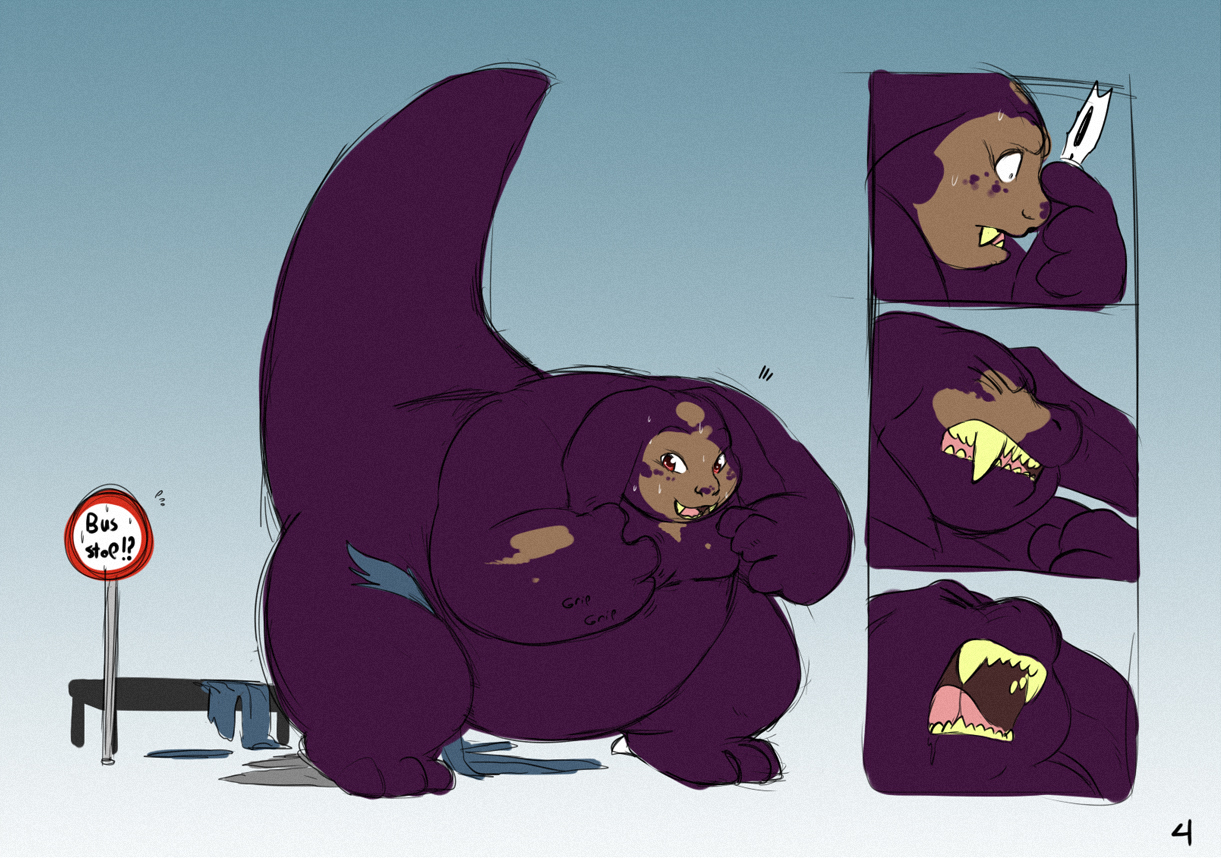 Surprises come in dark purple by Gillpanda