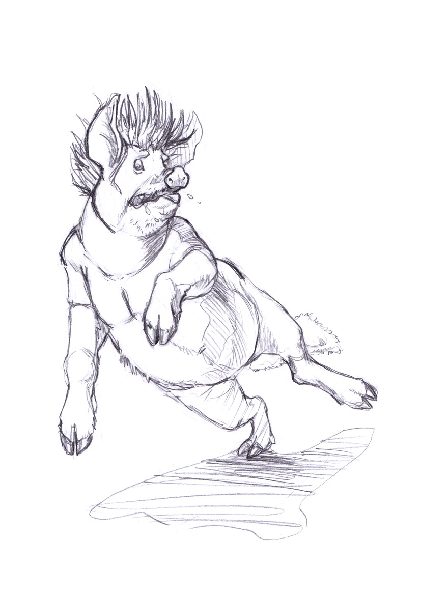 Commission: Pig transformation sequence by HamsterToybox