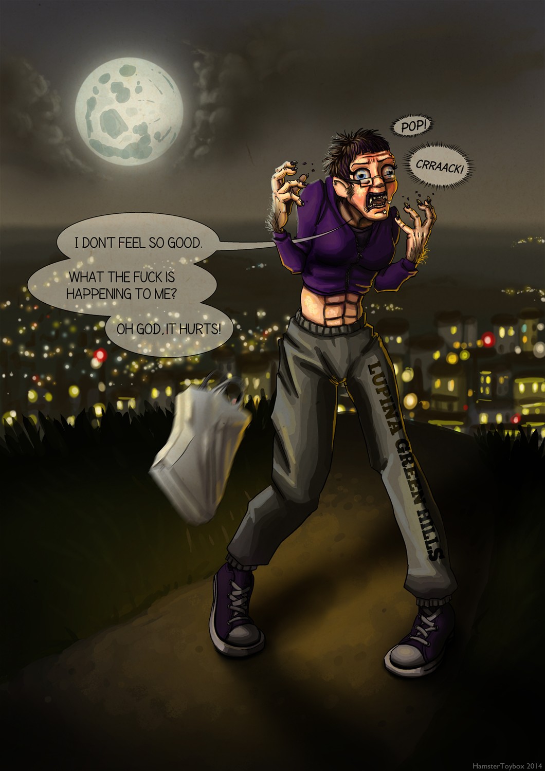 Commission: Leah Mooney to Werewolf by HamsterToybox