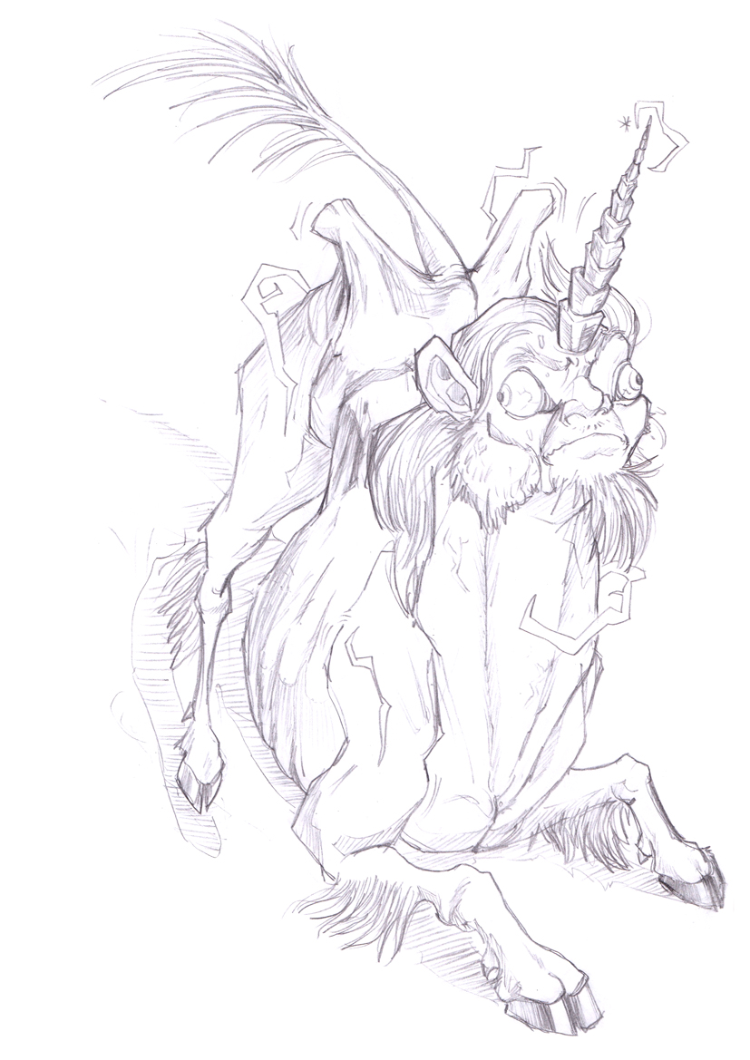 Commission: Unicorn by HamsterToybox