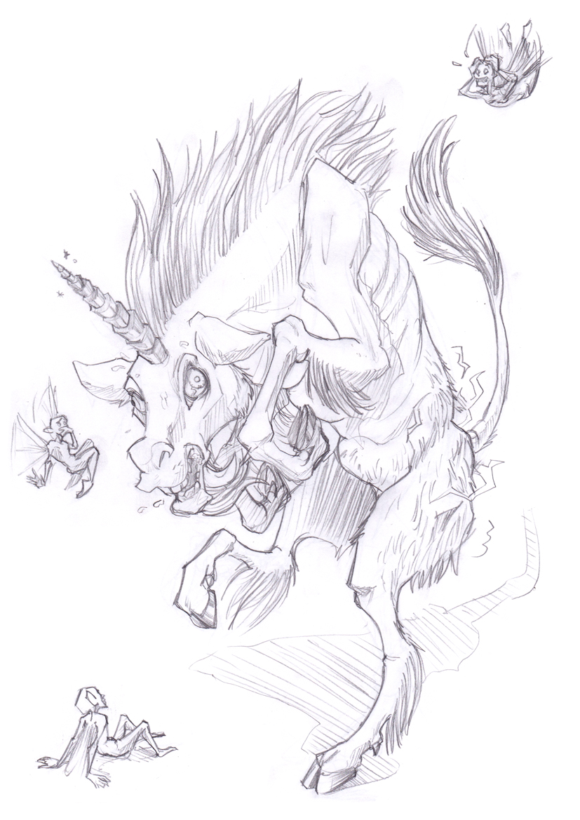 Commission: Unicorn by HamsterToybox