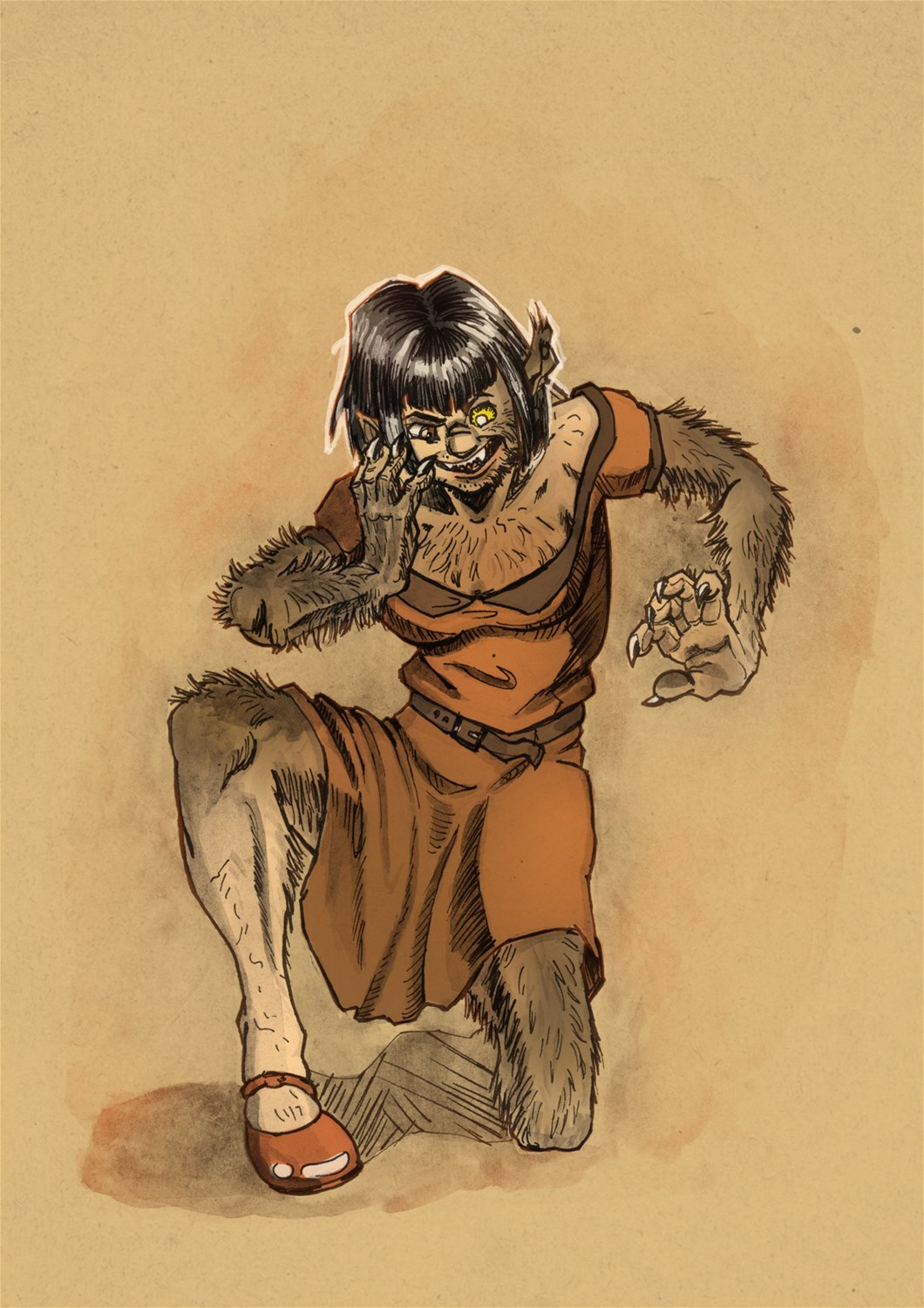Werewolf Lady by HamsterToybox