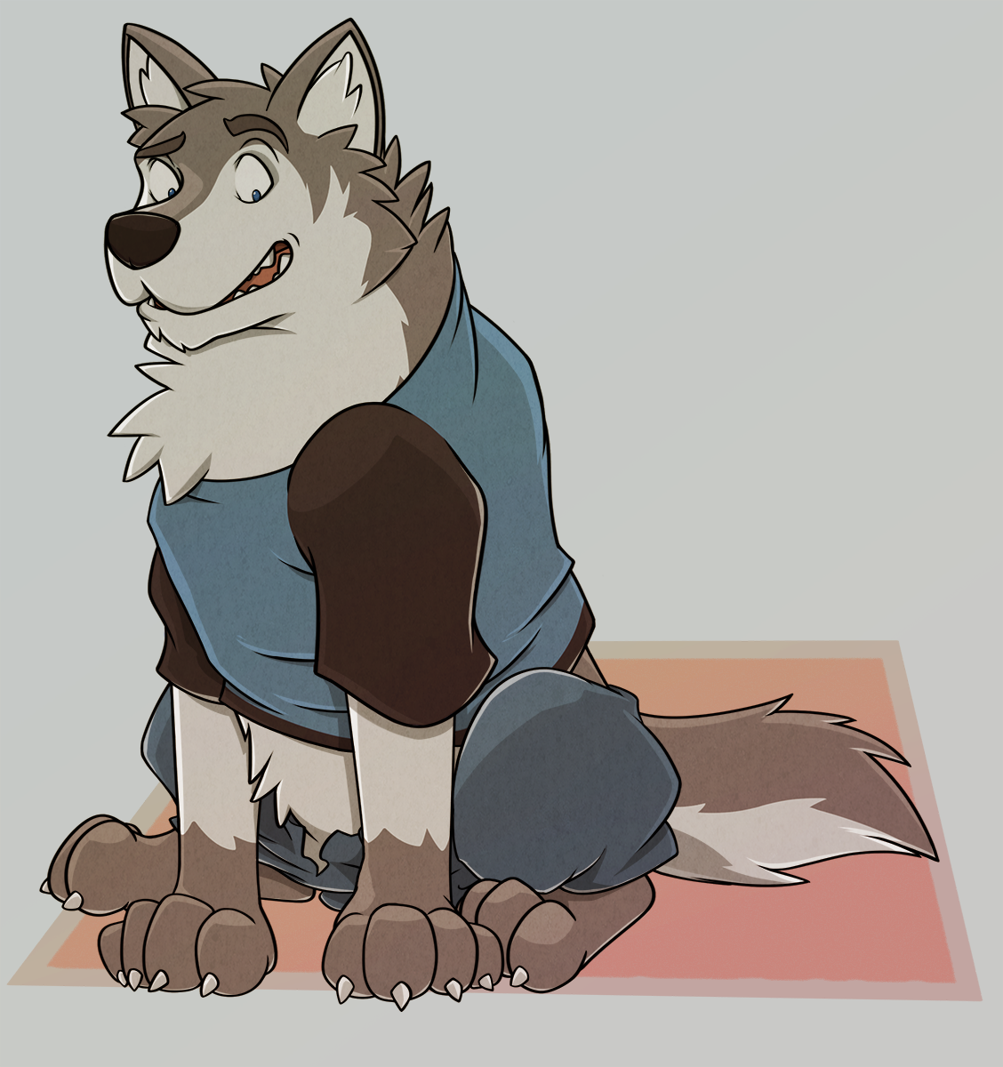 Gryphonmon- Wolf tf by Heezy