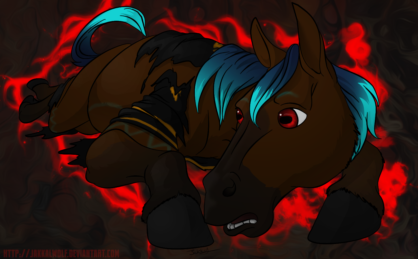 Husky to Horse by Jakkal