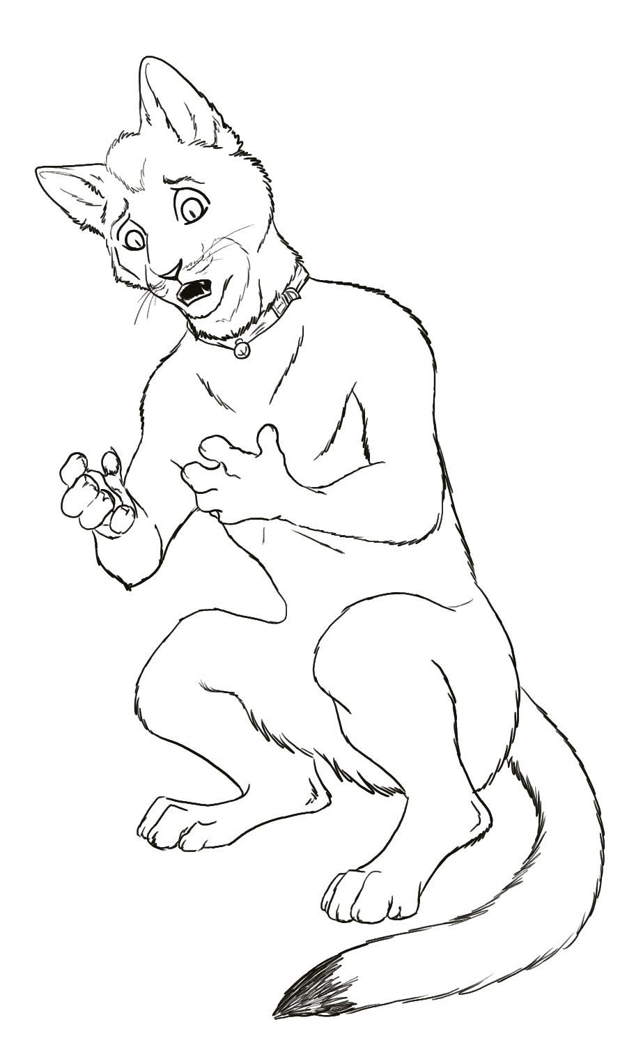 Livestream Commission: Housecat to Anthro-cat by Jakkal